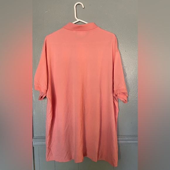 Lacoste Big and Tall 4X Coral Light Orange Classic Fit Short sleeve Polo - Picture 2 of 9